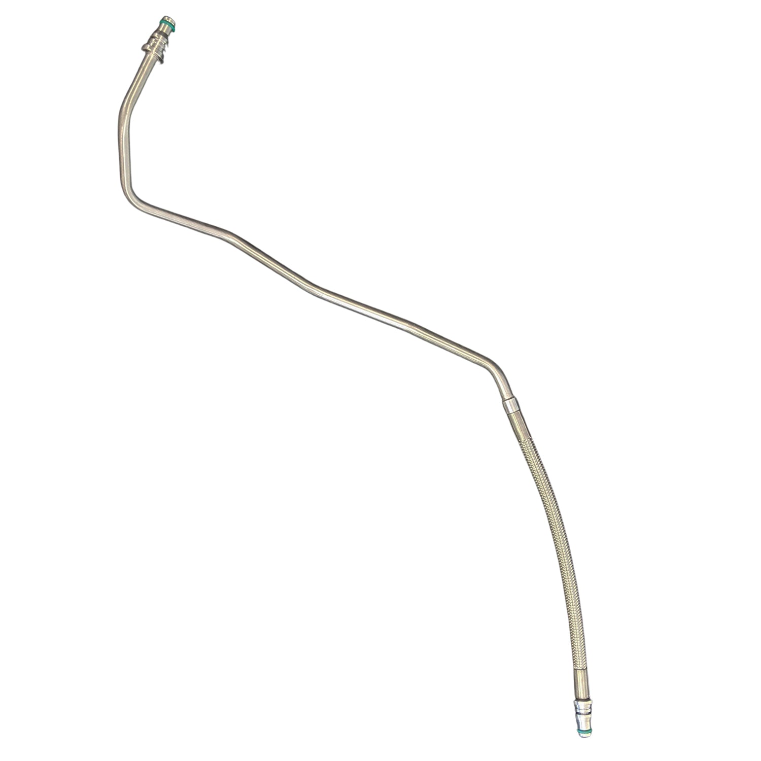 J&M Products High Performance Stainless Steel Clutch Hose for 2015-2023 Ford Mustang (Manual Transmission) (Part #21500)