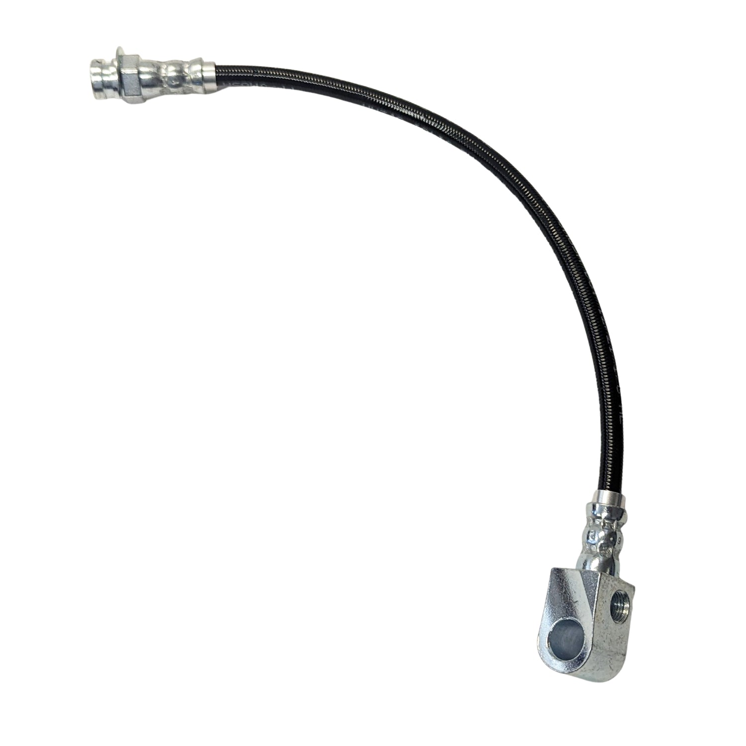 J&M 1979-1995 Ford Mustang 7.5" Rear End Center Stainless Steel Brake Hose (Part #22525)