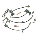 J&M 2013-2014 Ford Mustang GT500 Front & Rear Stainless Steel Brake Hose Kit (Part #22535) — photo 2