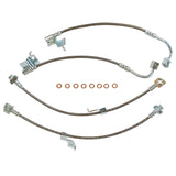 J&M 2015-2023 Ford Mustang GT/EcoBoost Front & Rear Stainless Steel Brake Hose Kit (Excl. MagneRide) (Part #22560) — photo 2