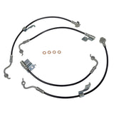 J&M Full Front + Rear Stainless Steel Braided Brake Line Kit for 2024+ Ford Mustang S650 - Non-MagneRide & Non-Brembo (Black or Clear Cover) (Part #22565) — photo 2