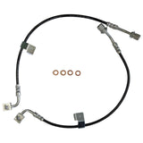 J&M 2018-2023 Ford Mustang GT/EcoBoost/Mach 1 With MagneRide Front Stainless Steel Brake Hose Kit (Part #22590F)