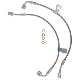 J&M 2018-2023 Ford Mustang GT/EcoBoost/Mach 1 With MagneRide Front Stainless Steel Brake Hose Kit (Part #22590F) — photo 2