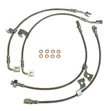 J&M 2018-2023 Ford Mustang GT/EcoBoost/Mach 1 With MagneRide Front & Rear Stainless Steel Brake Hose Kit (Part #22590) — photo 2