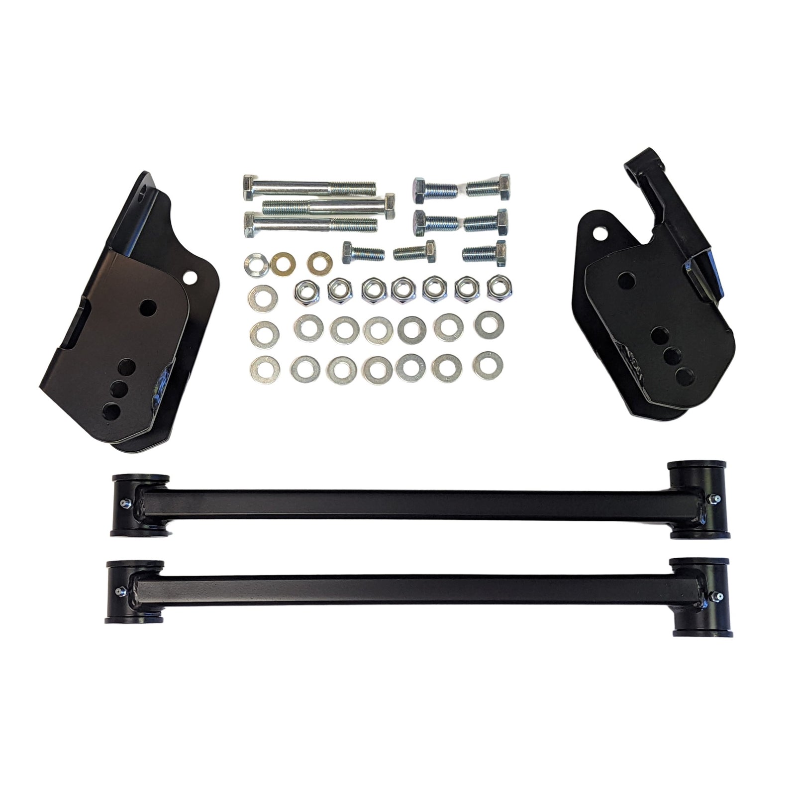 2005-2014 Ford Mustang S197 Stage 1 Launch Kit - Boxed Lower Control Arms & Relocation Brackets (23865 + 23885) (Part #30120)