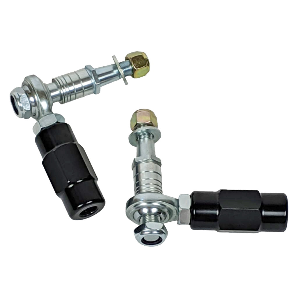J&M Products 2015-2023 Ford Mustang Adjustable Bump Steer Kit - Aerospace-Grade Aluminum (Part #24513)