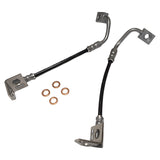 J&M 1993 Ford Mustang Cobra Rear Stainless Steel Brake Hose Kit (Part #22526) — photo 2