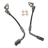 J&M 1993 Ford Mustang Cobra Rear Stainless Steel Brake Hose Kit (Part #22526) — photo 4