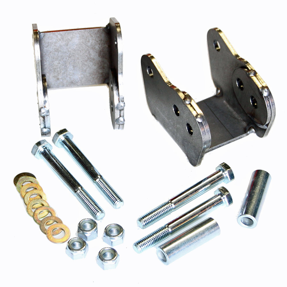 J&M Products 1982-2002 Camaro/Firebird Weld-In Lower Control Arm Relocation Bracket - Bare Steel (Part #23880)